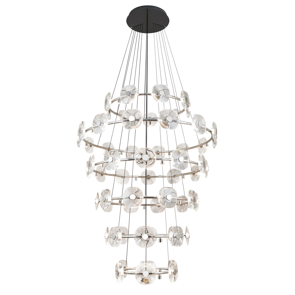 Ziva by Golden Lighting Celestia 59-light Integrated LED Chandelier in Chrome